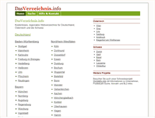 Tablet Screenshot of dasverzeichnis.info